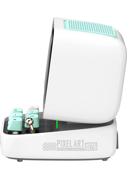 Ditoo Pro Piksel Ekranlı Beyaz Bluetooth Hoparlör
