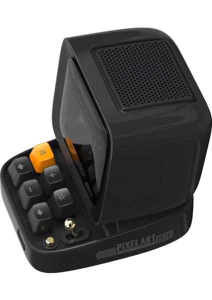Ditoo Pro Piksel Ekranlı Siyah Bluetooth Hoparlör