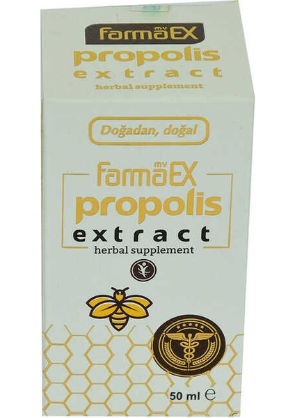 Farmaex Doğal Propolis Ekstraktı Alkolsüz 50 ml