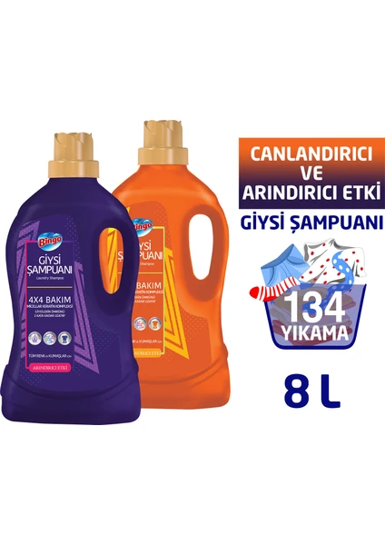 Giysi Şampuanı Karma Paket 4L 2'li