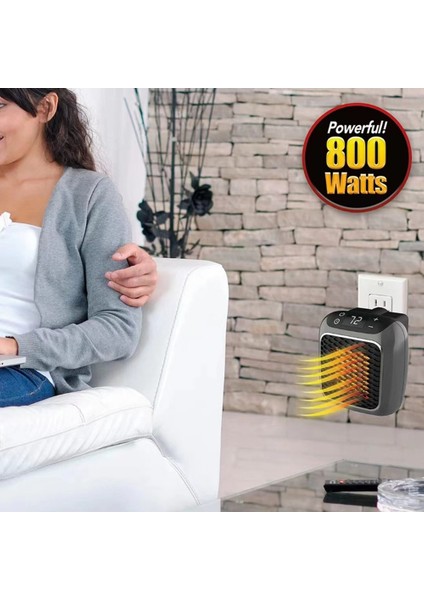 800W Elektrikli USB Isıtıcı - Gri (Yurt Dışından) modelleri
