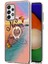 Mermer Desen Imd Tasarım Parmak Yüzüğü Kickstand Tpu Telefon Koruyucu Kapak Çantası Samsung Galaxy A52 5g / 4g / Galaxy A52S 5g (Yurt Dışından) 1