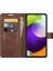 Samsung Galaxy A52 4G/5G/A52S 5g Için Stand ile Premium Pu Deri Anti-Fall Folio Flip Cüzdan Tasarım Manyetik Kıta Telefon Kapağı (Yurt Dışından) 4
