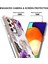 Mermer Desen Imd Tasarım Parmak Yüzüğü Kickstand Tpu Telefon Koruyucu Kapak Çantası Samsung Galaxy A52 5g / 4g / Galaxy A52S 5g (Yurt Dışından) 2