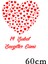Sevgililer Gününe Özel Küçüklü Büyüklü Kalpler 60 cm Sticker 2