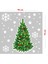 Yılbaşı Ağacı Kar Taneleri Süslemeli Yılbaşı Vitrin Sticker Yapıştırma 70X70CM 3