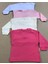 Uzun Kollu Bebek Üst Badi (4 Lü Paket) (Beyaz,pembe,krem,koyupembe) 0-24 Ay Arası 2