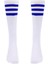 Uzun Uyluk Yüksek Tüp Çorapları S Beyaz+Çizgili (Yurt Dışından) 1
