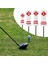 4x Golf Ahşap Kafa Kapağı Golf Kulübü Headcover Water Pu Fairway Sürücüsü Beyaz Kırmızı Numara Için (Yurt Dışından) 5