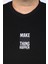 Mocgrande Büyük Beden Unisex Sweat Make Good 22734 Siyah 3