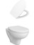 S20 Round Smoothflush Asma Klozet + S10 Klozet Kapağı Beyaz 1