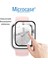 Apple Watch 8 45 mm Tam Kaplayan Kavisli Ekran Koruyucu 3D Pet Film - Siyah 2
