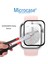 Apple Watch 8 45 mm Tam Kaplayan Kavisli Ekran Koruyucu 3D Pet Film - Siyah 3