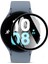 Samsung Galaxy Watch 5 44 mm Tam Kaplayan Kavisli Ekran Koruyucu 3D Pet Film - Siyah 1