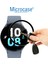 Samsung Galaxy Watch 5 44 mm Tam Kaplayan Kavisli Ekran Koruyucu 3D Pet Film - Siyah 3