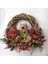 Yapay Çiçek Çam Dallı Kokina 9 Dal Lı Demet 25*30CM Yılbaşı Çiçeği Red Berry 1