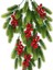 Yapay Çiçek Sarkan Kokina Çam Yapraklı Yılbaşı Çiçeği Red Berry 70*30CM 5