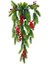 Yapay Çiçek Saksıda Sarkan Kokina Yılbaşı Çiçeği Red Berry 60CM 1