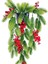 Yapay Çiçek Saksıda Sarkan Kokina Yılbaşı Çiçeği Red Berry 60CM 2