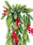 Yapay Çiçek Saksıda Sarkan Kokina Yılbaşı Çiçeği Red Berry 60CM 3