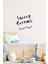 Sweet Dreams Yazısı Duvar Sticker, Ev Dekorasyonu, Oturma Odası Sticker, Salon Sticker 60X35CM Siyah 1