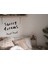 Sweet Dreams Yazısı Duvar Sticker, Ev Dekorasyonu, Oturma Odası Sticker, Salon Sticker 60X35CM Siyah 2