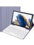 Samsung Galaxy Tab A8 10.5 2021 Için Klavye+Kılıf Mor (Yurt Dışından) 2