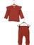 Gots Sertifikalı %100 Organik Pamuk Fırfırlı Sweatshirt ve Pantolon Takım (0-4yaş) 1