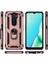 Oppo A9 2020 / A5 2020 İçin Çift Katmanlı Kılıfı Kapaklı Yüzüklü Arkası Standlı - Rose Gold (Yurt Dışından) 2