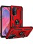 Oppo A54 5g / A74 5g / A93 5g İçin Çift Katmanlı Kılıfı Kapaklı Yüzüklü Arkası Standlı - Kırmızı (Yurt Dışından) 1
