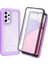 Samsung Galaxy A33 5g İçin Bumper Yerleşik Ekran 360 Tam Koruma Kılıf Kapaklı - Mor (Yurt Dışından) 1