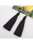 3 Pairs Kadın Boho Moda Uzun Püskül Küpe Siyah(Yurt Dışından) 2