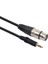 5032 Xlr Mikrofon 3.5mm Çevirici Adaptör Dönüştürücü 3 Pin Dişi Ses Kablosu, Siyah 1