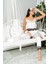 6'lı Dantel Detaylı Sabahlık Atlet Şort Ekru Pijama Takım S27398 2