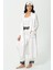 6'lı Dantel Detaylı Sabahlık Atlet Şort Ekru Pijama Takım S27398 4