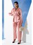 2'li Hem İçeride Hem Dışarıda Gül Kurusu Pijama Takım S27390 2