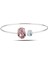 Swarovski Pembe-Mavi Oval Kelepçe 1
