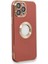 Caseworld Apple iPhone 14 Pro Kapak Mercek Korumalı Logo Gösteren Tasarım Silikon Kılıf - Kırmızı 1