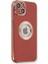 Caseworld Apple iPhone 14 Plus Kapak Mercek Korumalı Logo Gösteren Tasarım Silikon Kılıf - Kırmızı 1