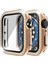 Çift Sıra Elmas Pc + Temperli Cam Izle Kılıf Apple Watch Serisi 6 & Se & 5 & 4 44MM (Yurt Dışından) 4