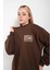 Kadın Arid Mountain Baskılı Oversize Sweatshirt 3