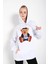 Kadın Can Ayı Baskılı Oversize Sweatshirt 2