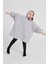 Çocuk Oversize Giyilebilir Battaniye Tek Beden Çok Rahat 12 Yaş Altı Unisex Hoodie Peluş Kapüşonlu Sweatshirt 3