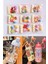 3D Matara Sticker Seti 8 Adet Renkli Desenler ve Temizleme Süngeri 3