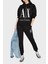 % 100 Pamuk Logolu Regular Fit Kapüşonlu Sweat Bayan Sweat 8NYM52 YJ68Z 1200 3