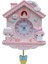 12CM Figürlü Duvar Saati - Pembe (Yurt Dışından) 1