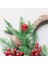 Noel Ipek Süs Pe Beyaz Çam Meyvesi Noel Çelenk (70 cm Boynuzlar)(Yurt Dışından) 3