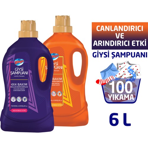 Bingo Giysi Şampuanı Karma Paket 3 Lt 2'li
