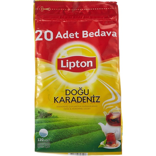 Lipton Doğu Karadeniz Demlik Poşet Çay, 120'LI