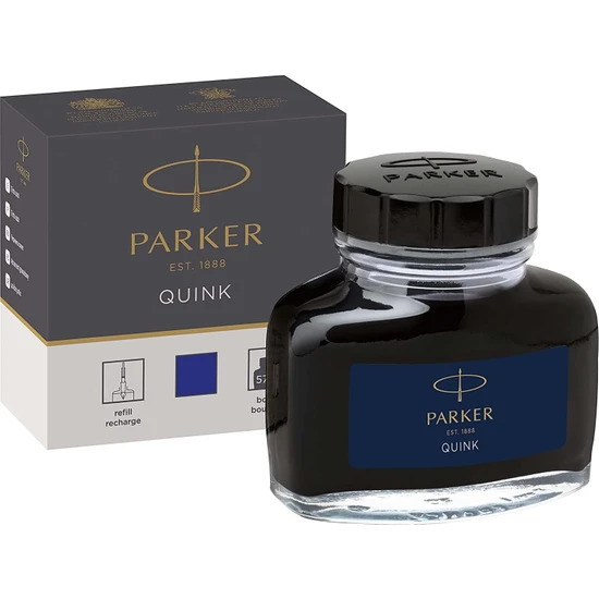 Parker Quink Dolma Kalem Şişe Mürekkebi, 57 Ml, Mavi